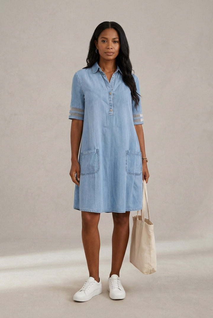 Idalie | Robe en Denim