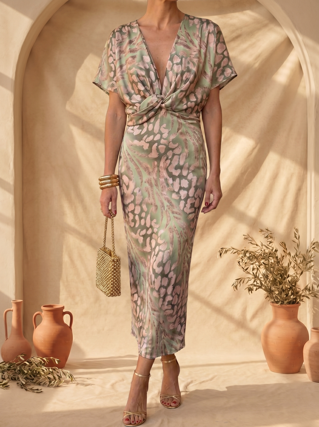 Antoinette | Robe Élégante en Tissu Léger et Fluide