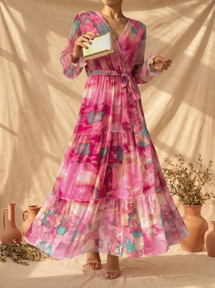 Hortense | Robe Portefeuille Fleurie
