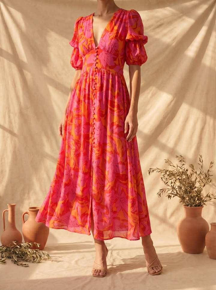 Céleste | Robe Maxi Éclat Solaire