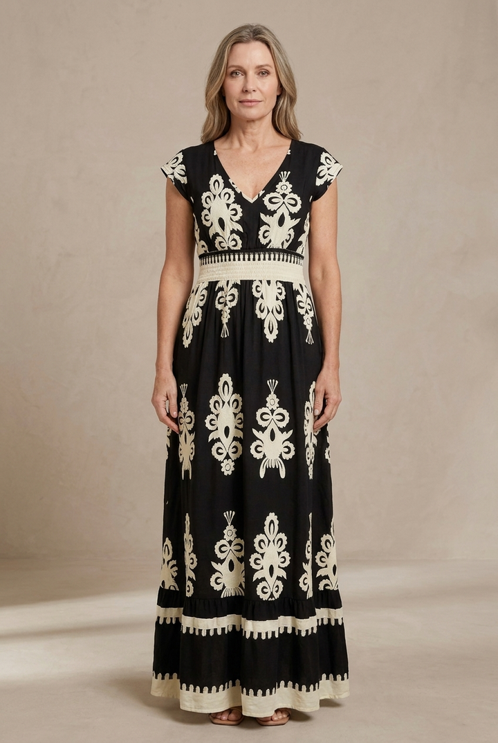 Caroline | Robe Maxi Baroque