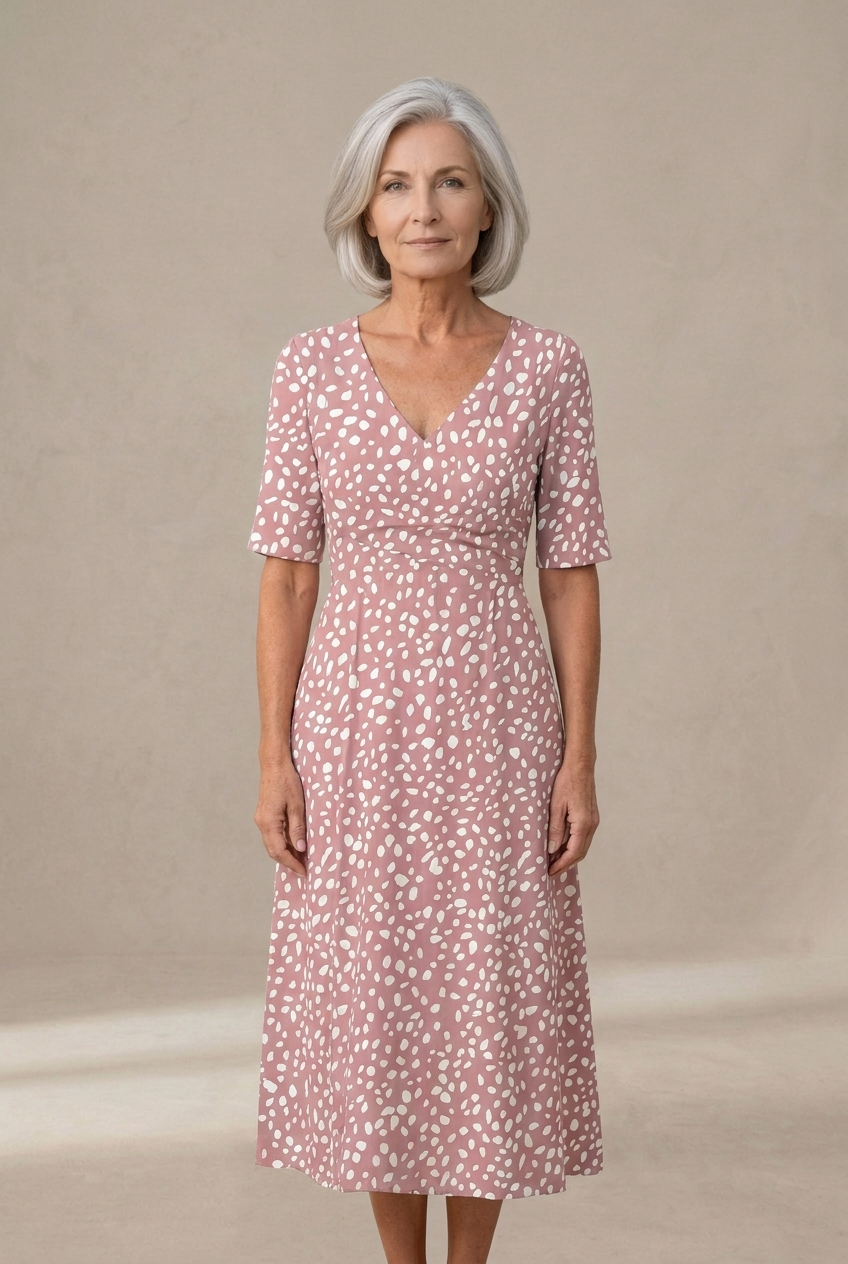 Lola | Robe Midi à Pois