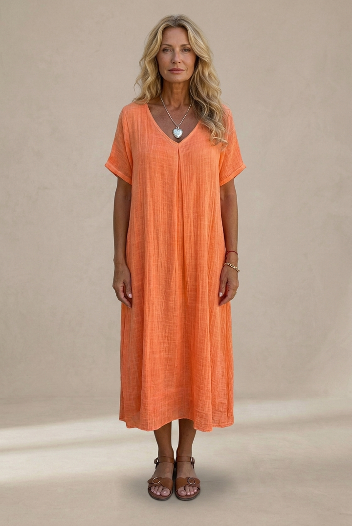 Charlotte | Robe Maxi Col en V