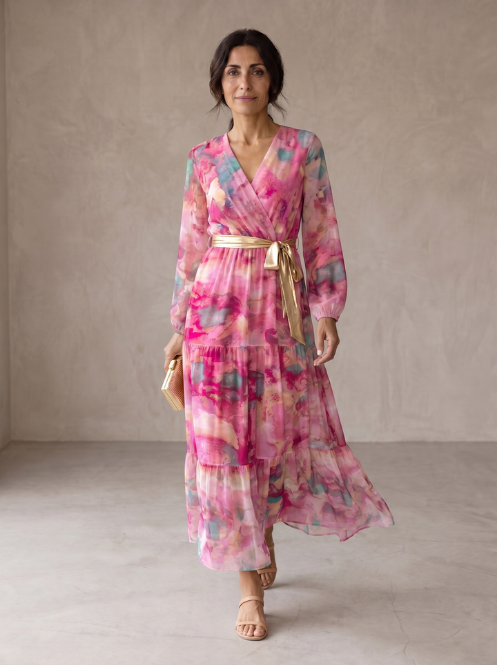 Hortense | Robe Portefeuille Fleurie
