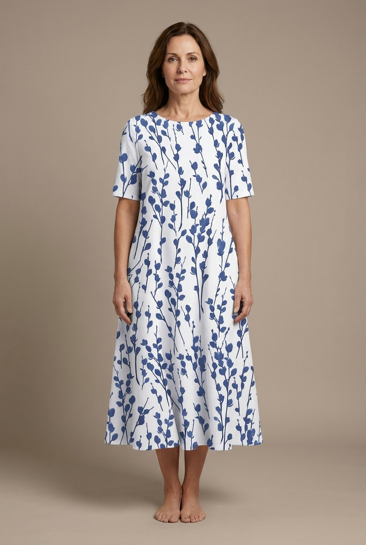 Élodie | Robe Midi Fleurie