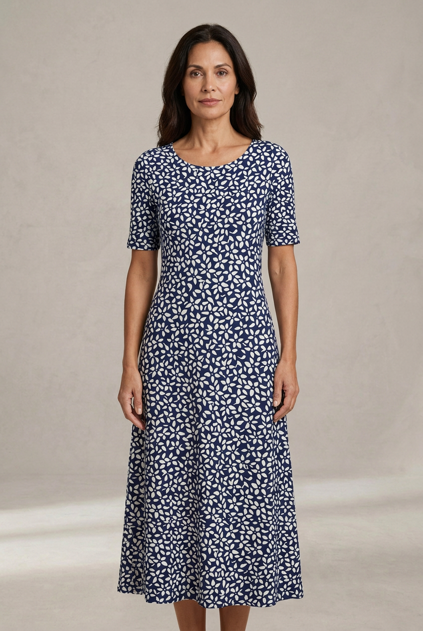 Élodie | Robe Midi Fleurie