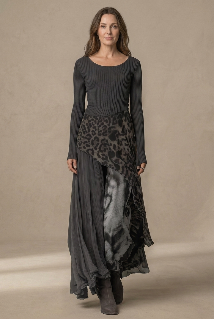 Fabienne | Robe Maxi Imprimé Animal
