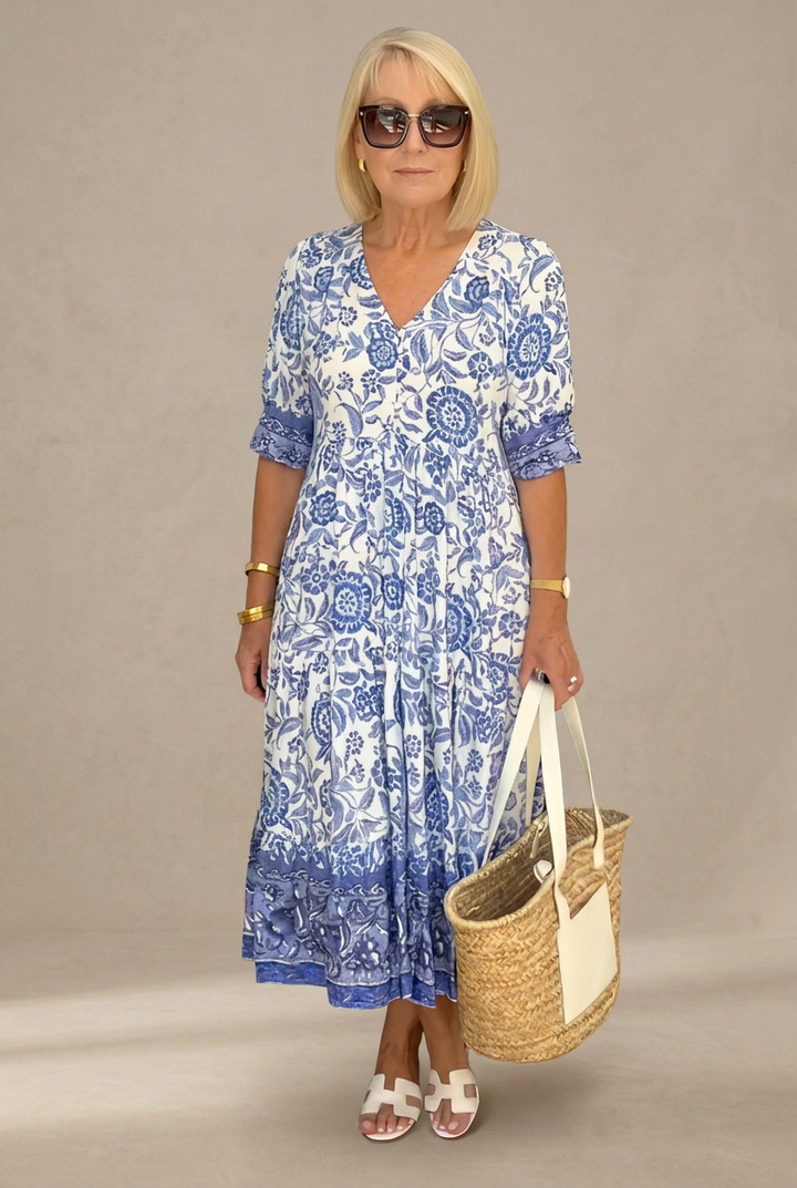 Joëlle | Robe Maxi Fleurie