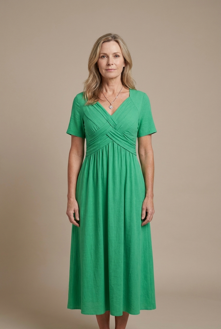 Henriette | Robe Midi Croisée