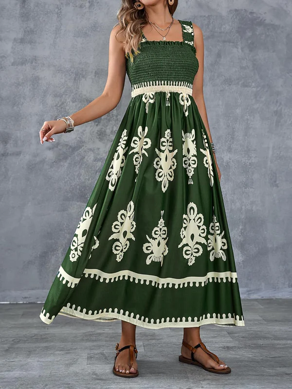 Bérangère | Robe Maxi Imprimée