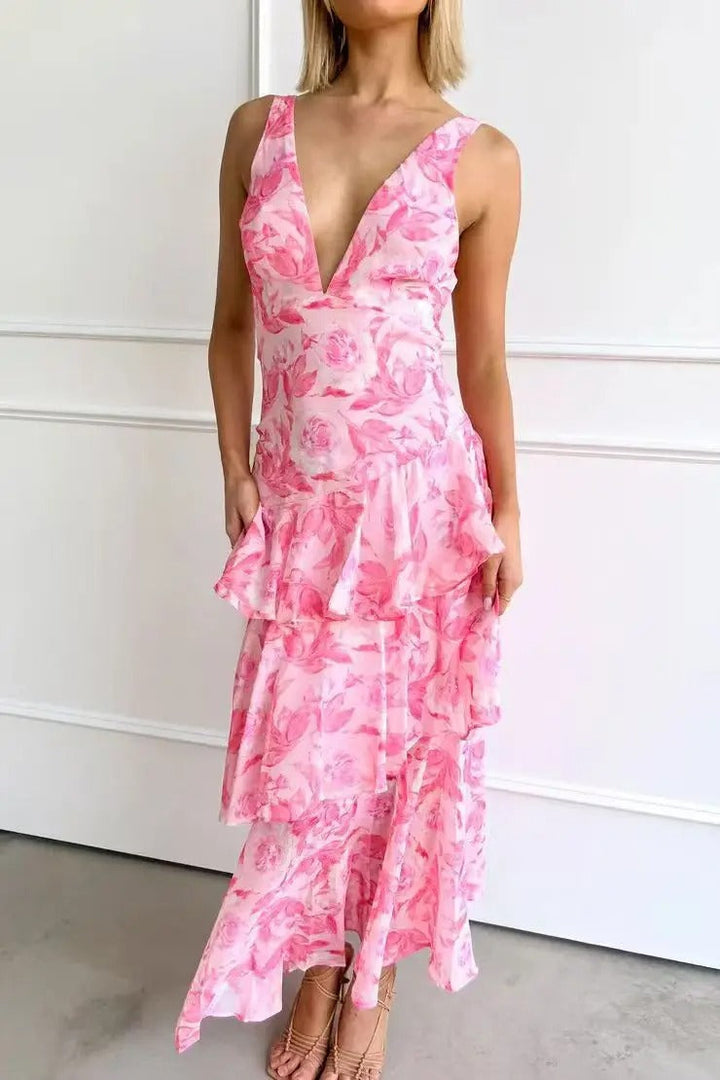 Fionnuala - Chiffon Maxi Dress