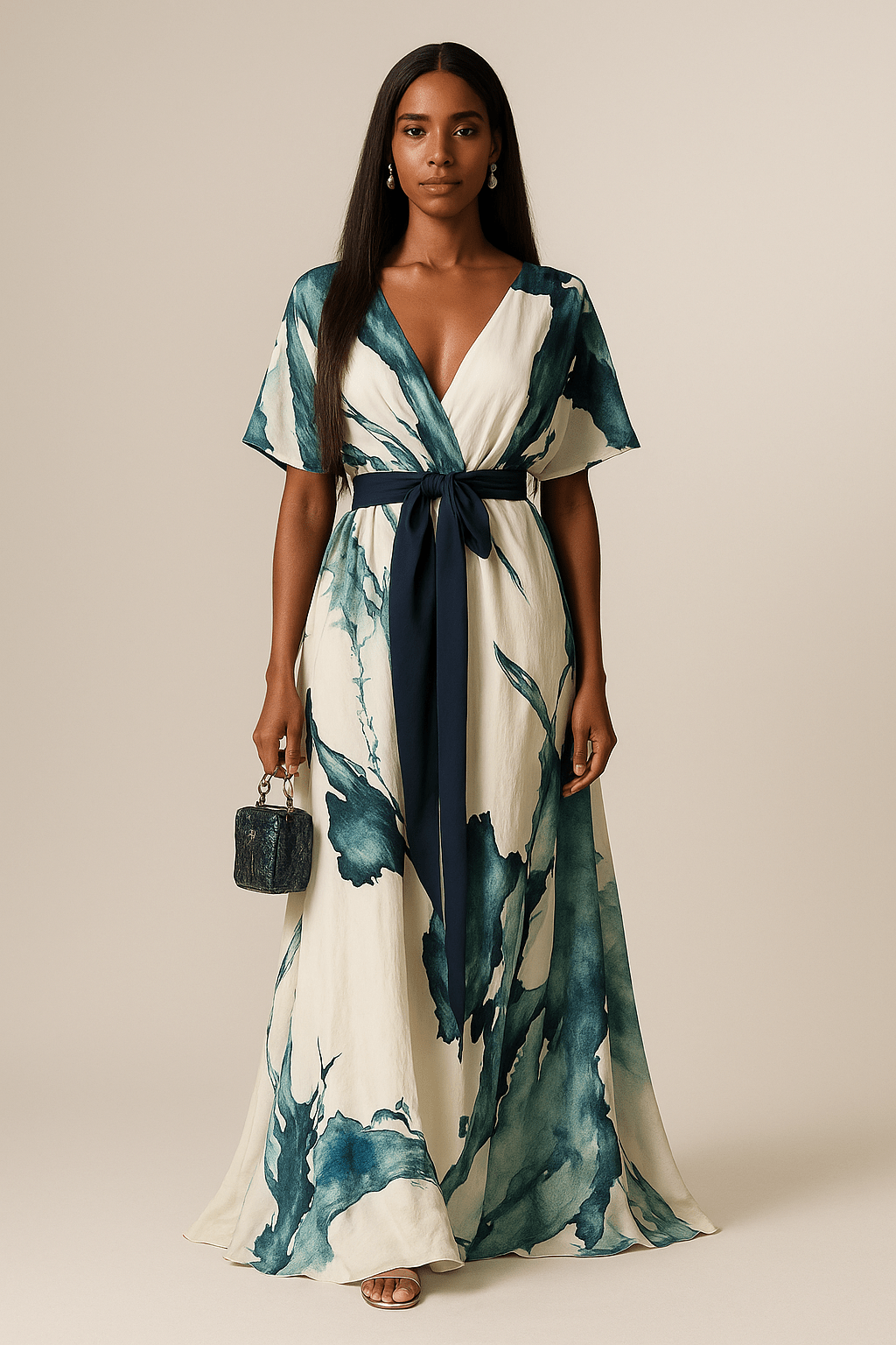 Eabha - Watercolour Maxi Dress