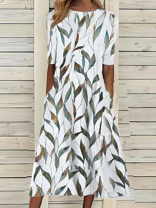 Élodie | Robe Midi Fleurie