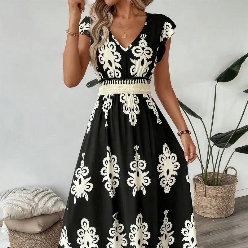Caroline | Robe Maxi Baroque