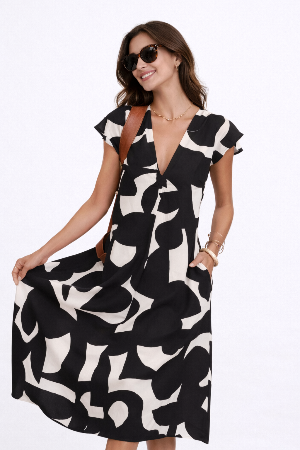 Cloé | Robe Midi Imprimée