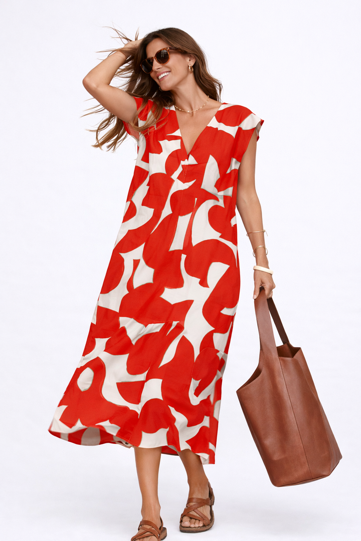 Cloé | Robe Midi Imprimée