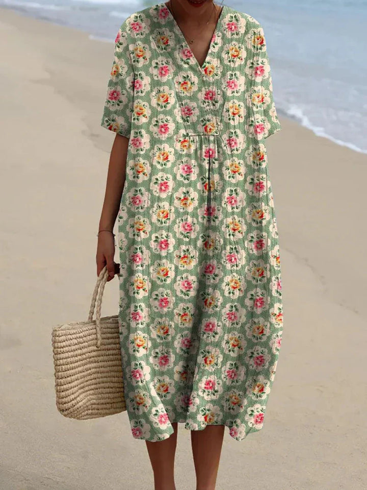 Eabha - Floral Cotton Dress