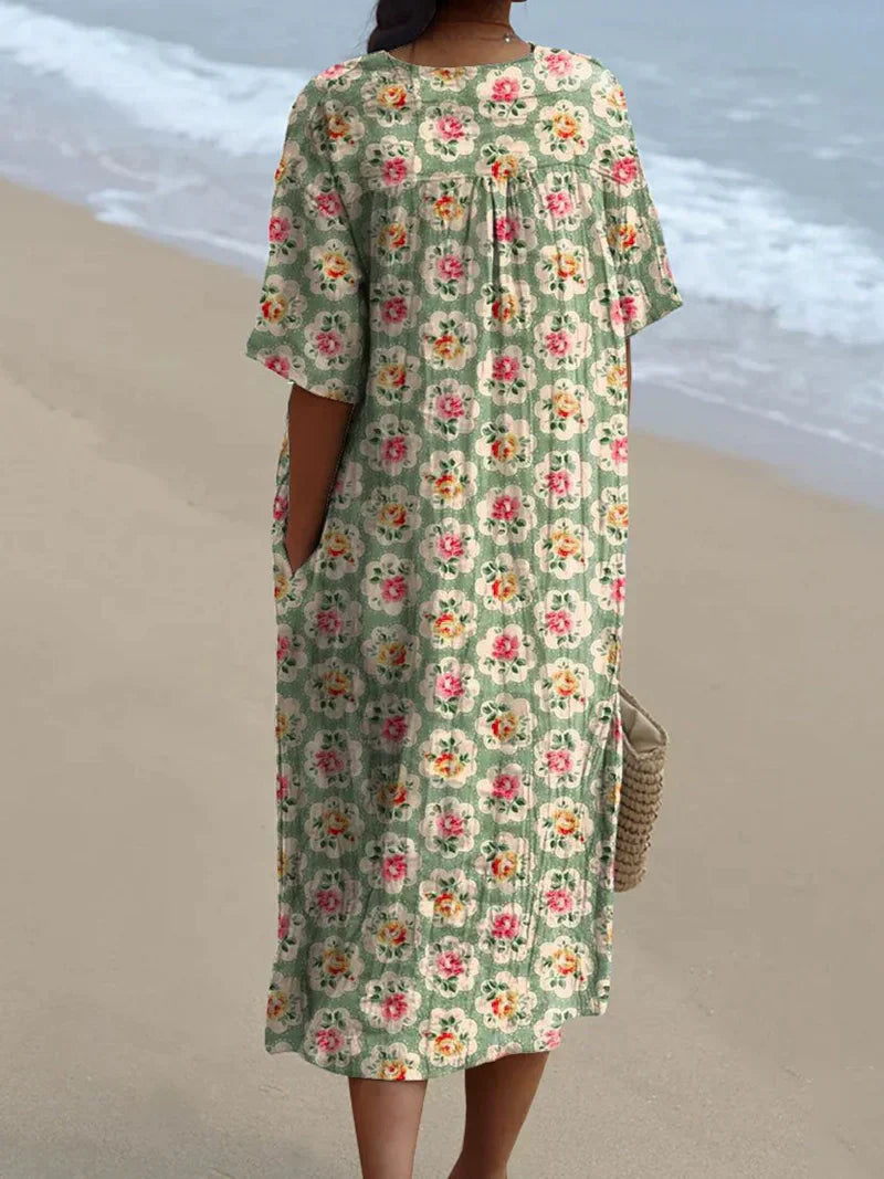 Eabha - Floral Cotton Dress