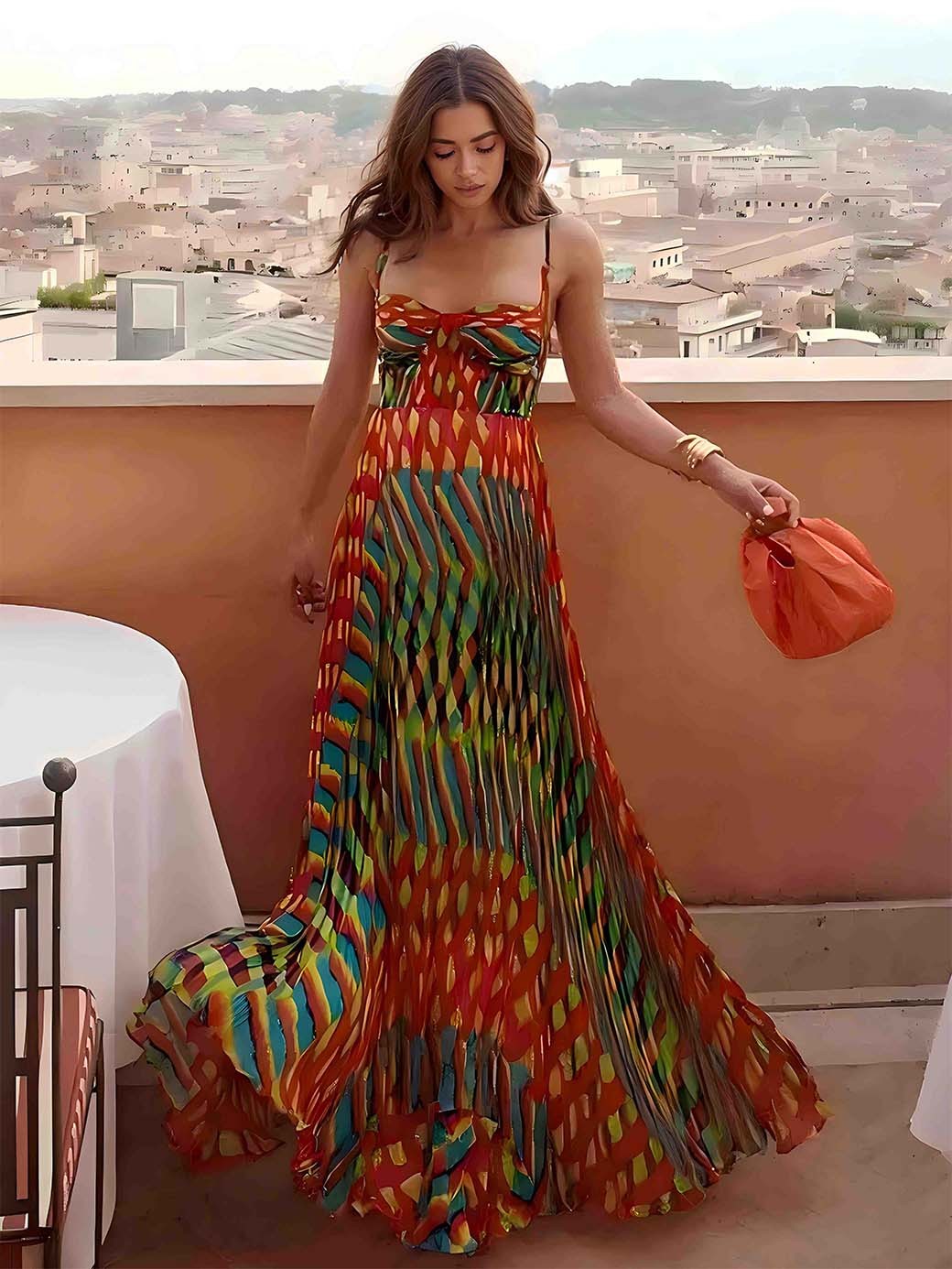 Eabha - Abstract Maxi Dress